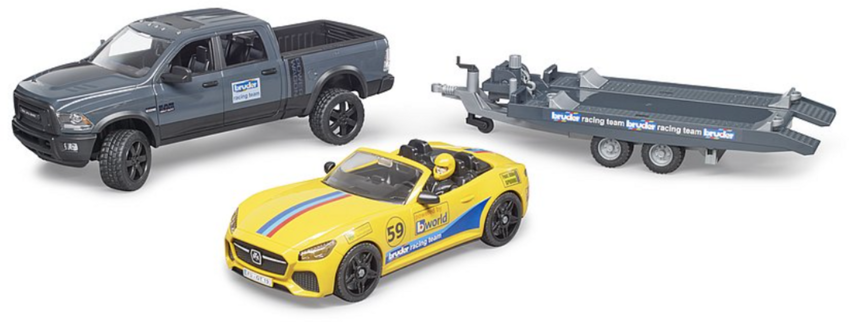 Bruder RAM Power Wagon e Roadster Racing Team - 1 pz.