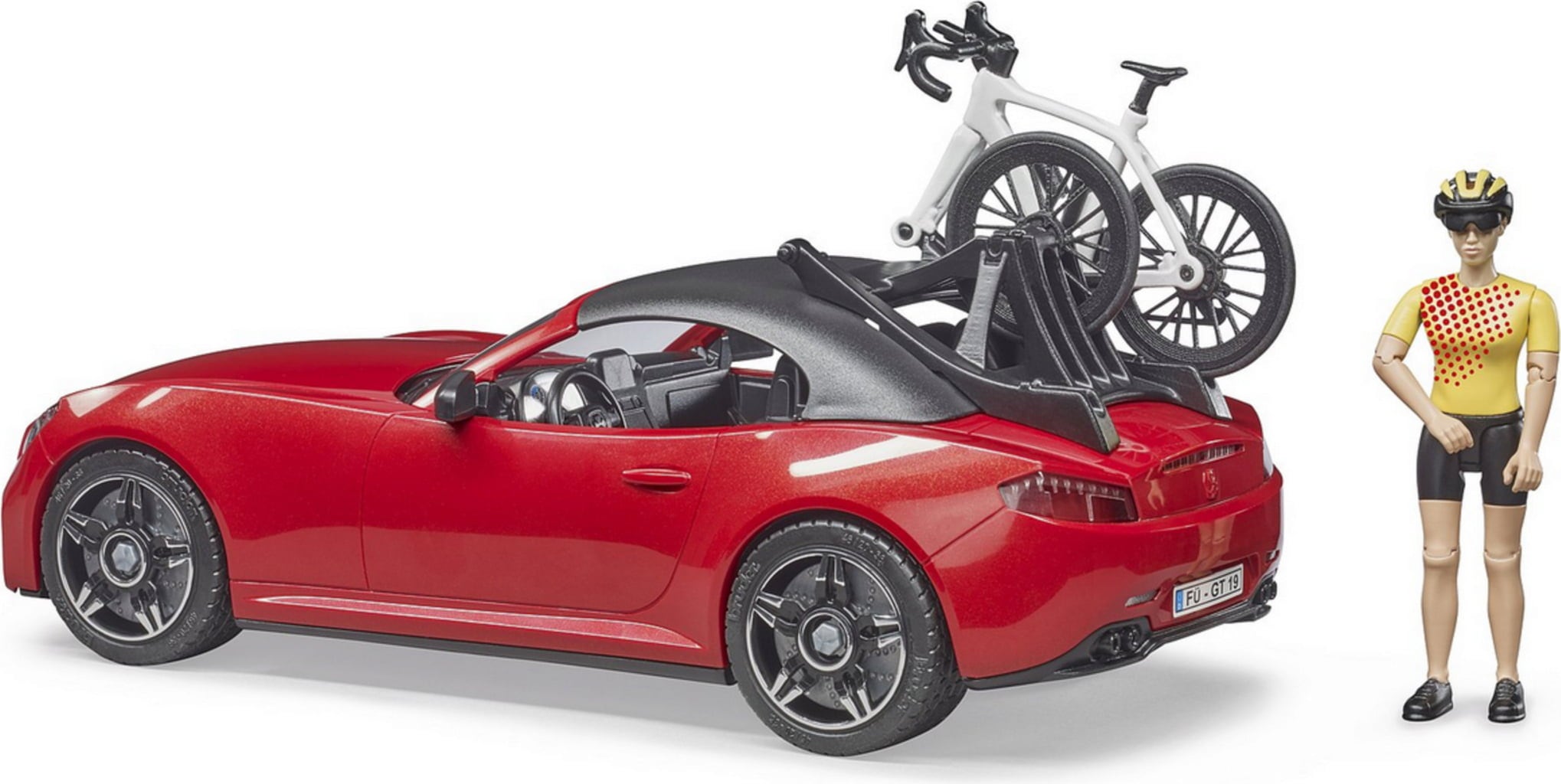 Roadster con Bicicleta de Carreras y Ciclista - 1 ud.