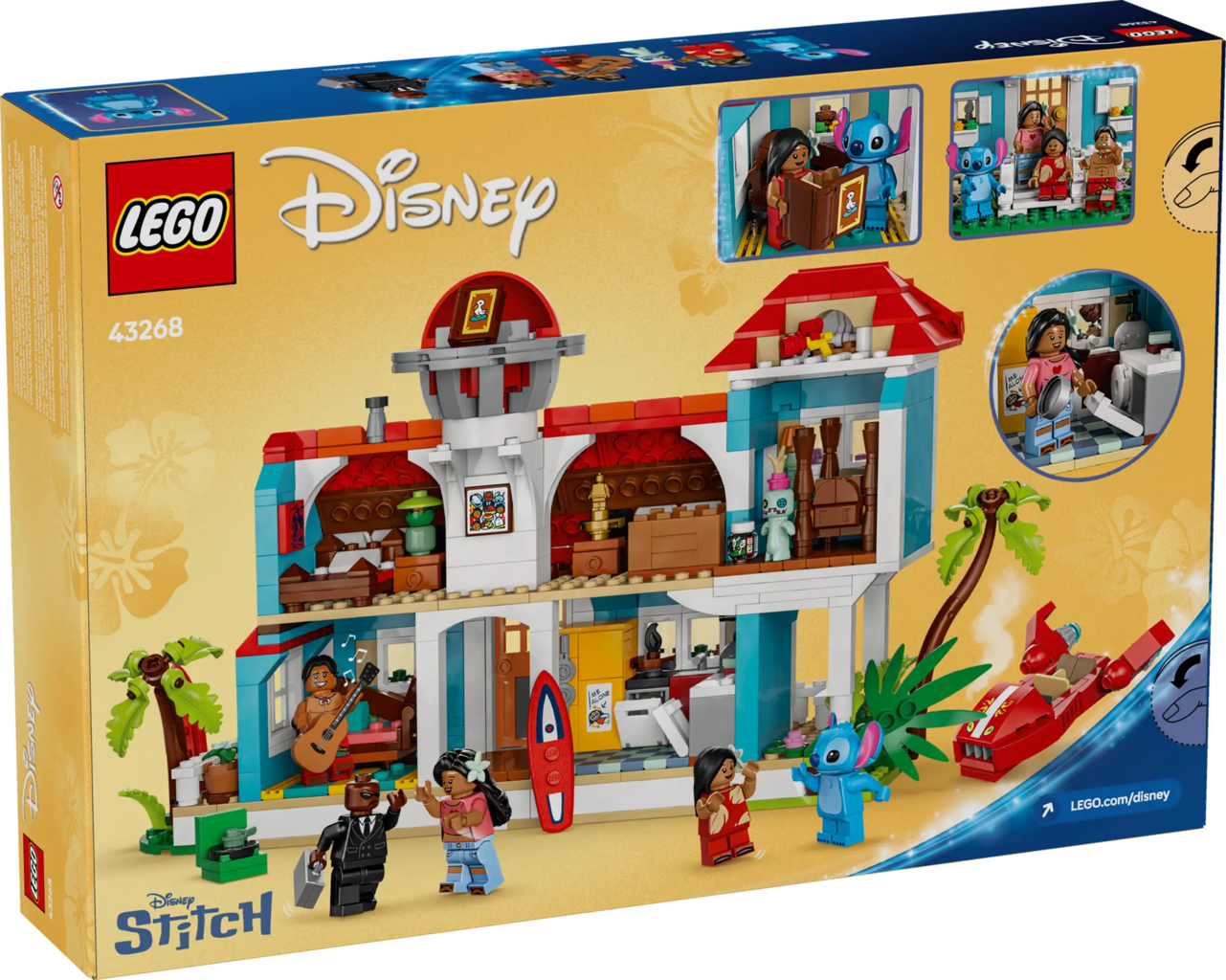Disney - 43268 Das Strandhaus aus „Lilo und Stitch“ - Bauspielzeug