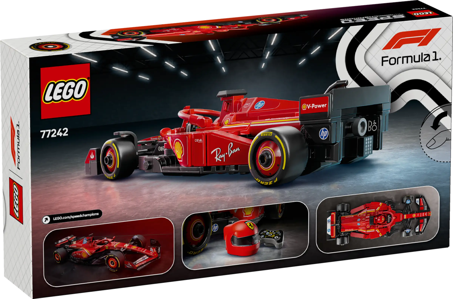 Speed Champions - 77242 Ferrari SF-24 F1 Rennauto - Spielzeug Auto