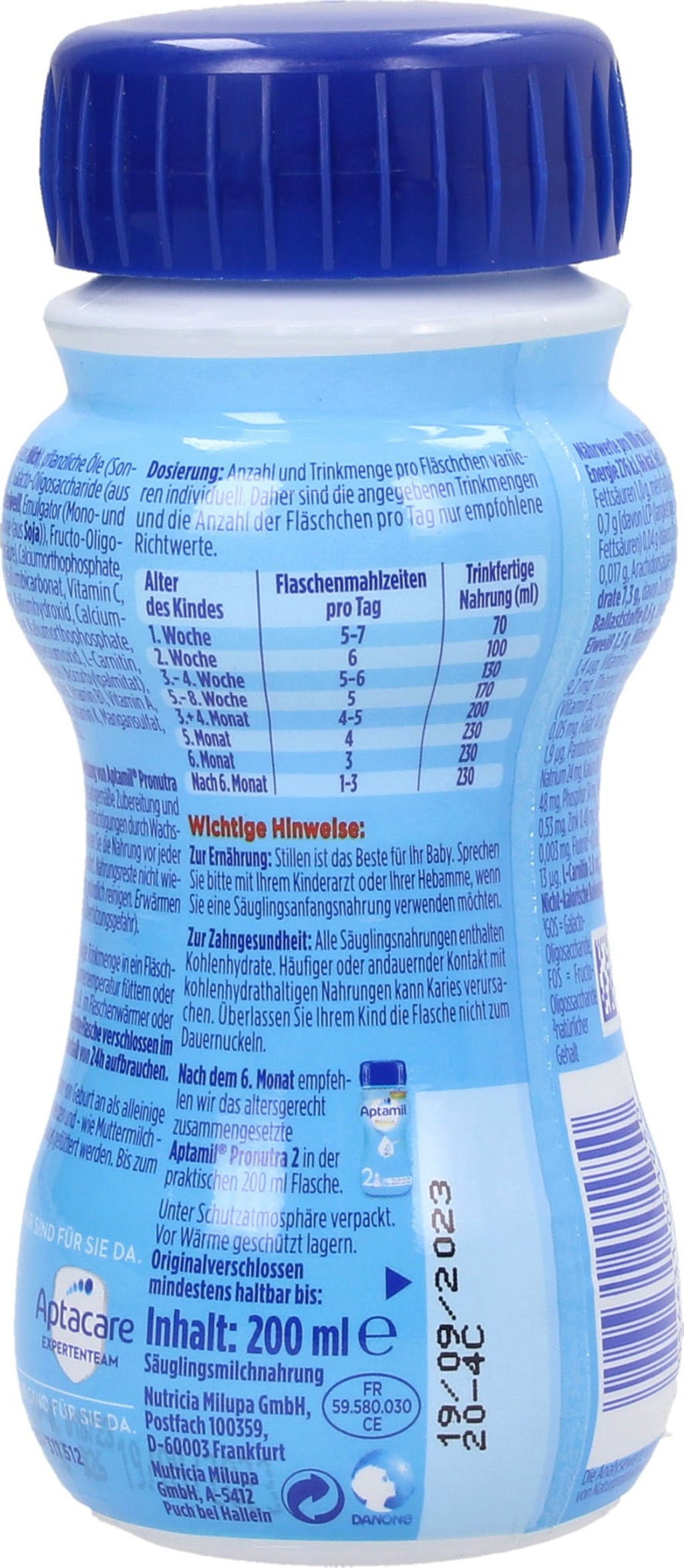 Aptamil Pronutra PRE Anfangsmilch - 200 ml
