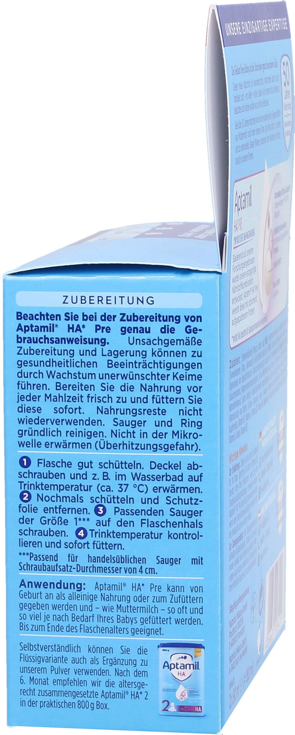 Säuglingsanfangsnahrung auf Kuhmilchbasis HA PRE trinkfertig - 180 ml