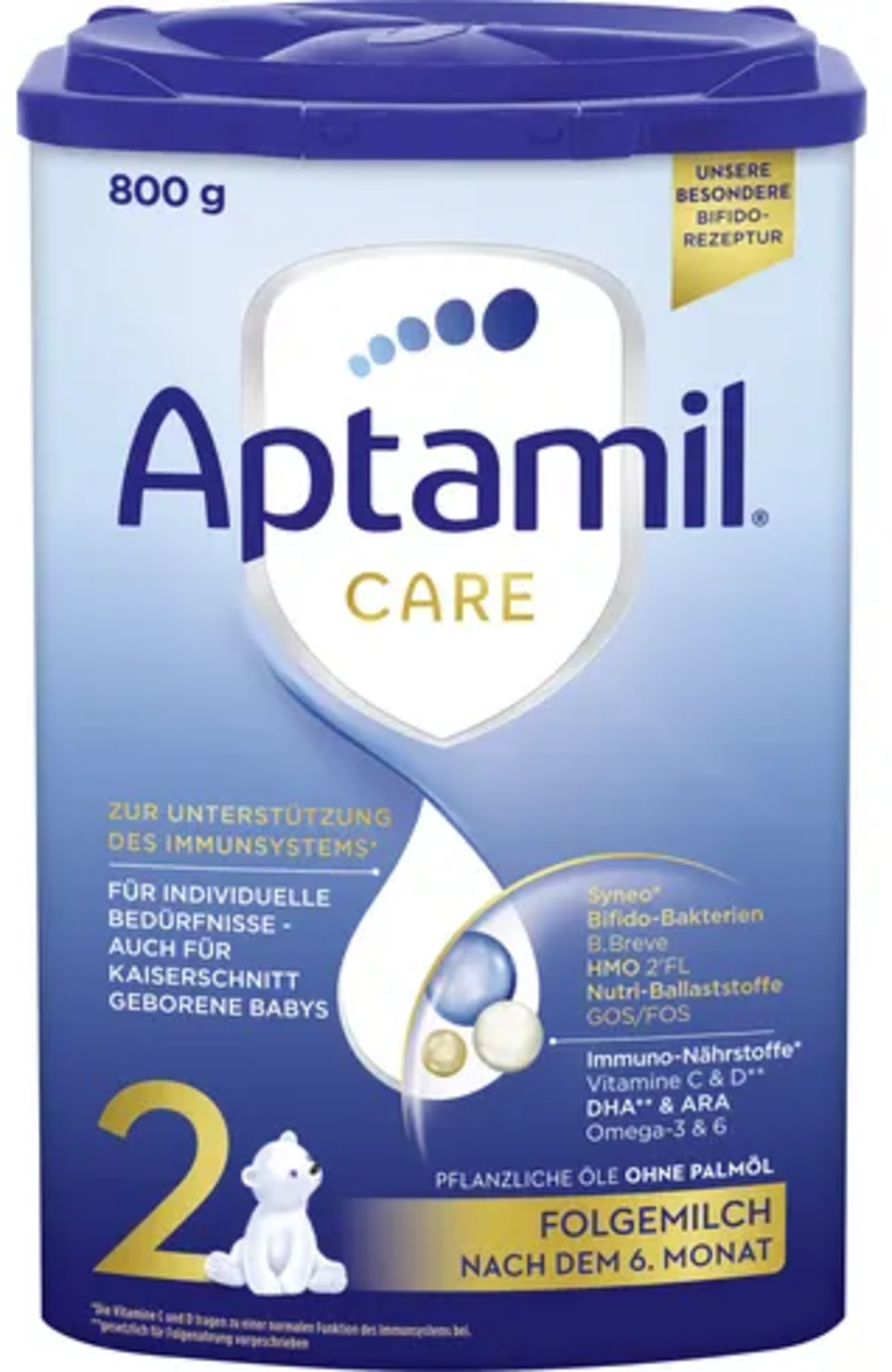 Aptamil Folgemilch auf Kuhmilchbasis Care 2 - 800 g