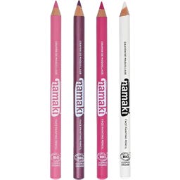 namaki Set of 4 Face Painting Slim Pencils - Rosa/Fuchsia/Pink/Weiß