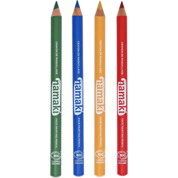 namaki Set of 4 Face Painting Slim Pencils - Verde/Blu/Giallo/Rosso
