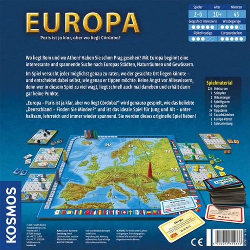 KOSMOS GERMAN - Europa, Quizspiel - 1 item