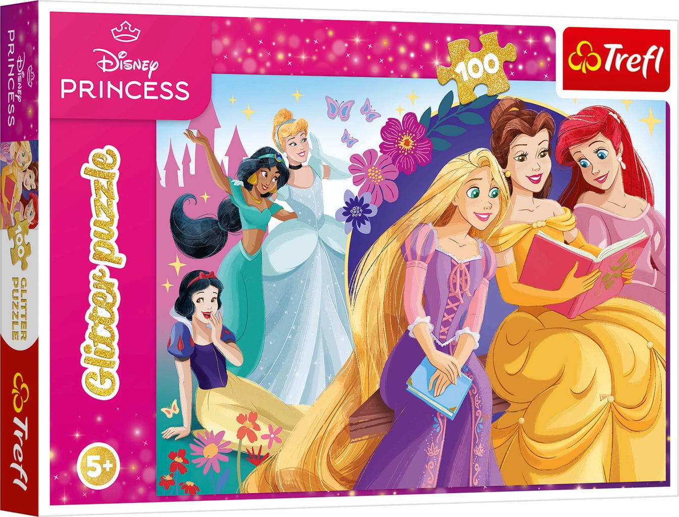 Trefl Glitter Puzzle 100 Teile - Princess