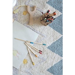 Tappeto di Cotone - Azteca Natural Vintage Blue