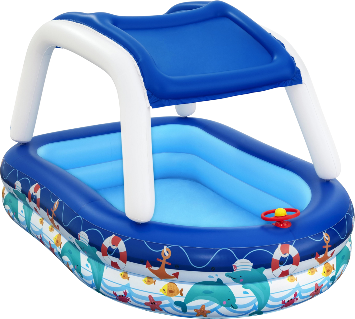 Sea Captain - Piscina Hinchable con Cubierta 213 x 155 x 132 cm