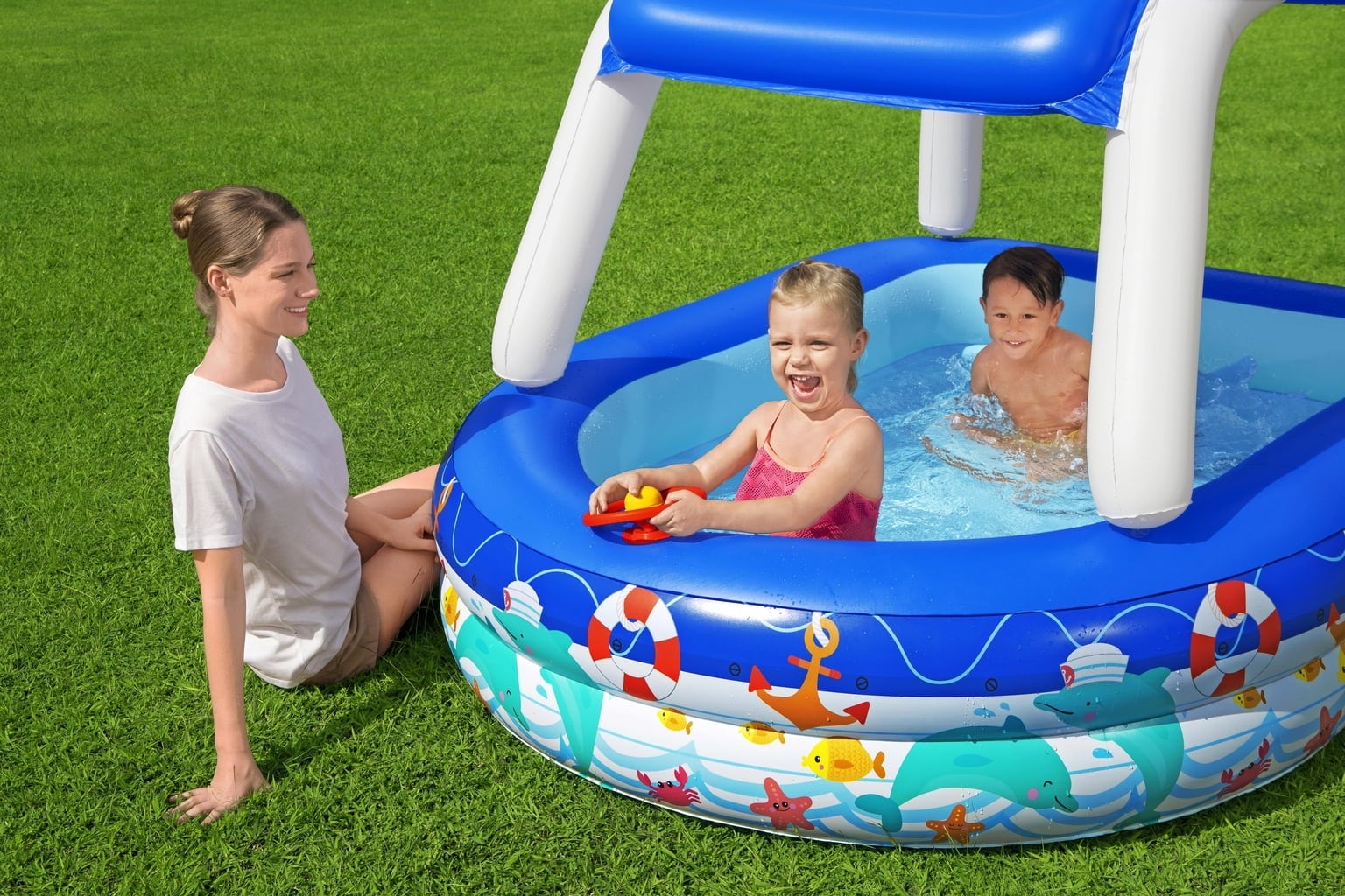 Family Pool Sea Captain 213 x 155 x 132 cm - 1 Stk