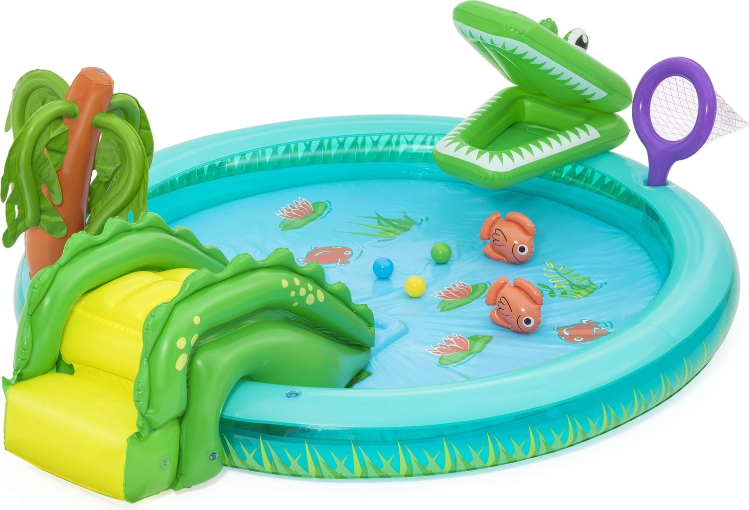 Crocodile Cove - Centro de Juegos Hinchable 224 x 181 x 72 cm