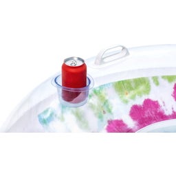Schwimmring Tie Dye mit Kopfstütze 118 x 117 cm - 1 Stk