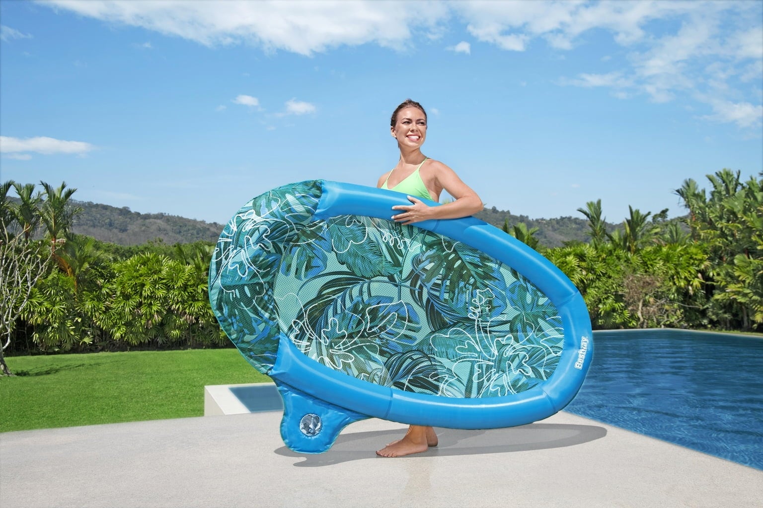 Bestway Flex 'n Fold Poolmatte 171 x 94 x 16 cm - 1 Stk