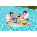 Rainbow Dreams 2-Person Swim Ring with Headrest 186 x 116 cm - 1 item
