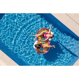 Rainbow Dreams 2-Person Swim Ring with Headrest 186 x 116 cm - 1 item