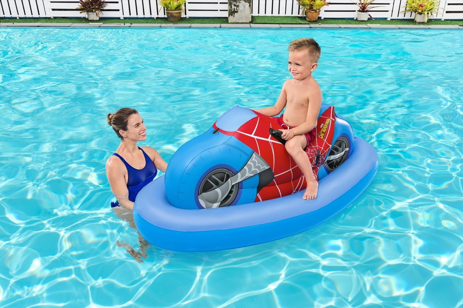Spider-Man™ Poolschwimmer Motorrad 170 x 84 cm - 1 Stk