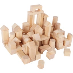Small Foot Holzbausteine Natur 100er-Pack im Beutel - 1 Stk