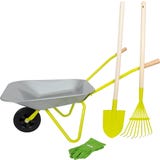 Small Foot Wheelbarrow with Gardening Tools