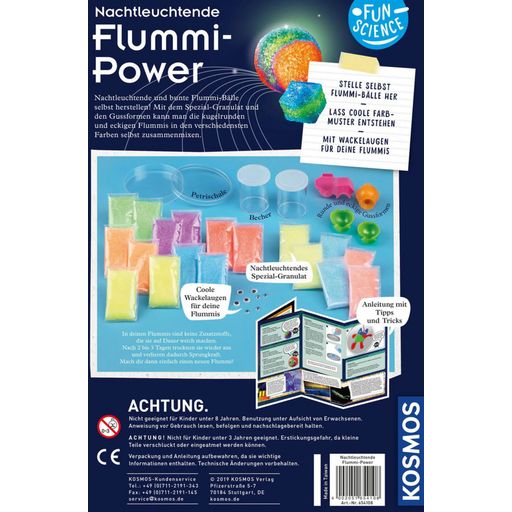 GERMAN - Fun Science Nightlights Flummi-Power Experiment Box - 1 item