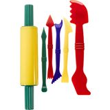 Toy Place Kneading Tool Set, 6 Parts