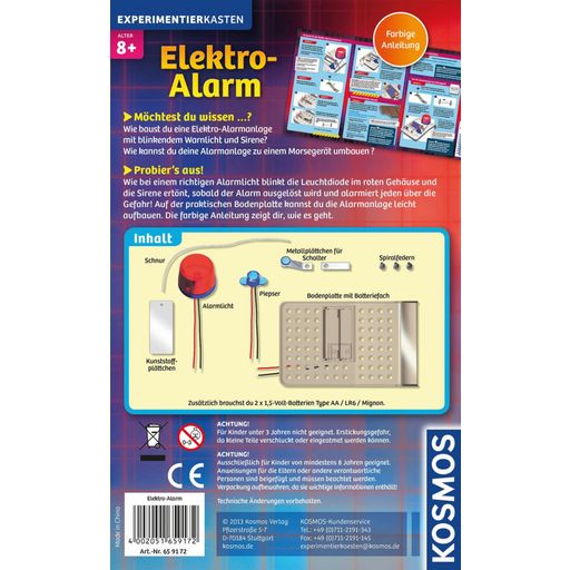 Škatla za eksperimente - žepni ekspreminet: električni alarm (V NEMŠČINI) - 1 k.