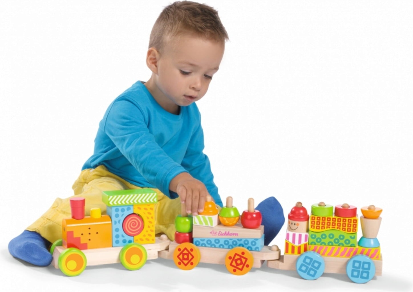 Eichhorn Trenino Sonoro Colorato, 31 Pezzi - 1 pz.