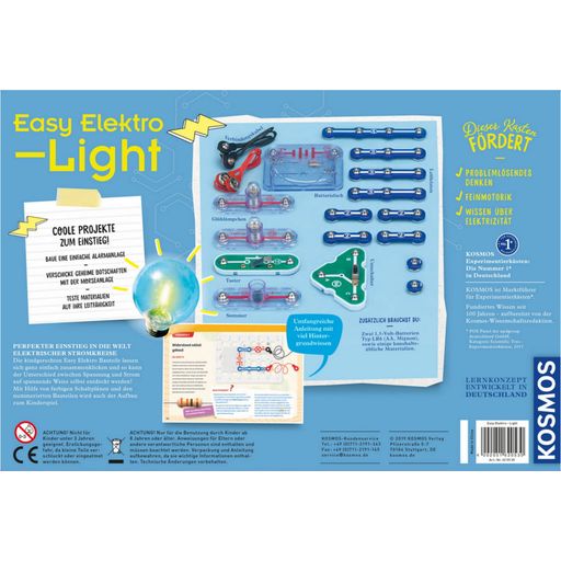 Cassetta degli Esperimenti - Easy Elektro - Light - Primi Circuiti Elettrici (IN TEDESCO) - 1 pz.