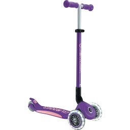 Globber Scooter Primo Foldable Plus Lights - purple-pastel pink