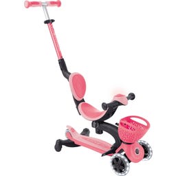 Globber Go-Up Baby 360 Lights - coral