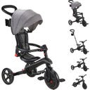 Globber Explorer Trike Foldable 4in1 - Nero-grigio