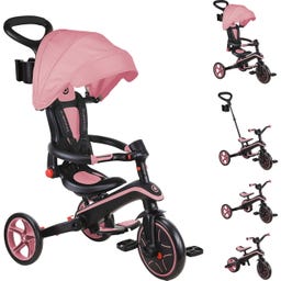 Globber Explorer Trike Foldable 4in1 - Rosa