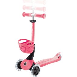 Globber Go-Up Baby 360 Lights - coral