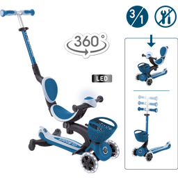 Globber Go-Up Baby 360 Lights - petrol-hellblau