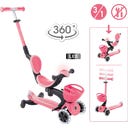 Globber Go-Up Baby 360 Lights - coral