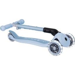 Globber Scooter Junior Foldable Lights Eco - blaubeere