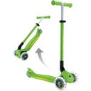 Globber Primo Foldable Plus Lights - Verde lime