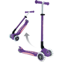 Globber Scooter Primo Foldable Plus Lights - purple-pastel pink
