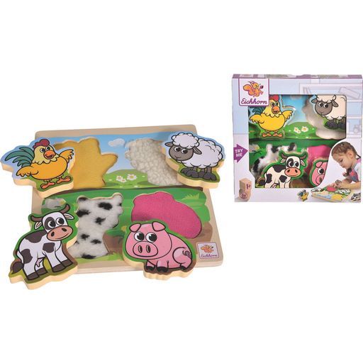 Eichhorn Wooden Feel Puzzle with Fabric - 1 item