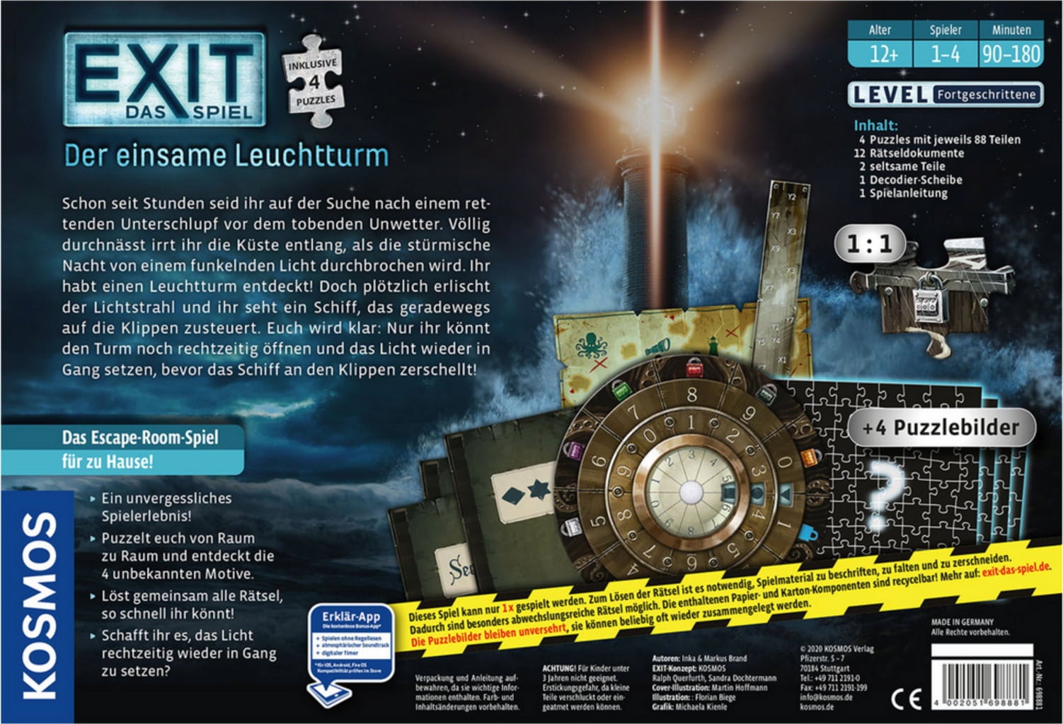 EXIT - Das Spiel + Puzzle: Der einsame Leuchtturm (Tyska) - 1 st.