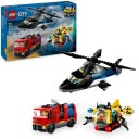 City - 60462 Juego combinado con helicóptero, camión de bomberos y submarino - 1 ud.