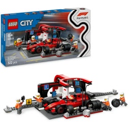 City - 60443 F1® Pit Stop con Pit Crew y Ferrari Speedster - 1 ud.