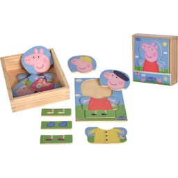 Eichhorn Peppa Pig - Changing Puzzle, 14 Pieces - 1 item