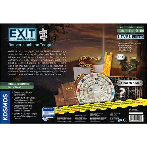 EXIT - Das Spiel + Puzzle: Der verschollene Tempel - 1 Stk