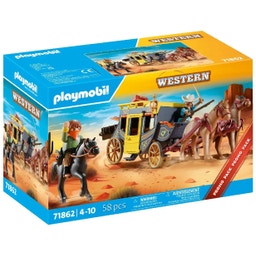 71862 Western - Stagecoach-rånet i vilda västern - 1 st.