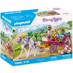 71846 - Princess Magic - Calèche avec Couple Princier - 1 pcs