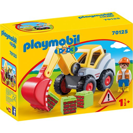 PLAYMOBIL 70125 - 1.2.3 - Escavatore - 1 pz.