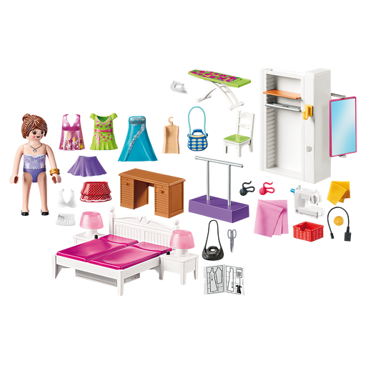 70208 - Dollhouse - Bedroom with Sewing Corner - 1 item