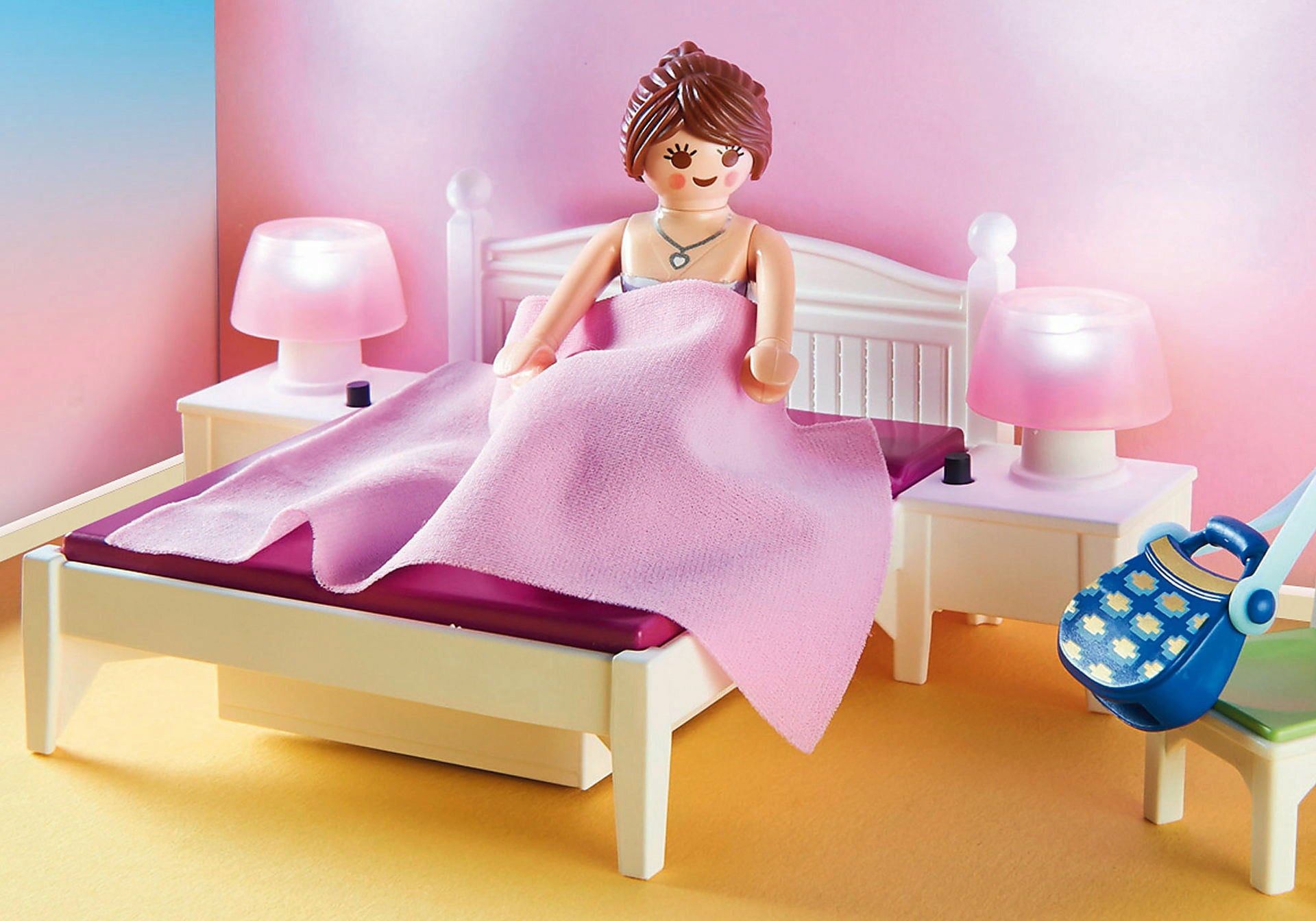 70208 - Dollhouse - Schlafzimmer mit Nähecke - 1 Stk