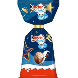 Kinder Čokoladna mini jajčka - Polnomastno mleko