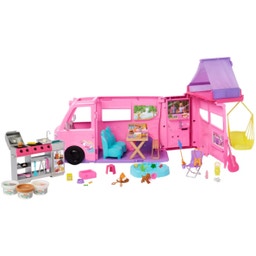 Super set da gioco per camper avventuroso con tenda sul tetto, griglia con effetto cambia colore - 1 pz.